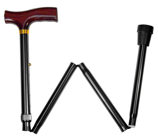 Designer Folding Cane - Black