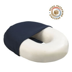 Roscoe Invalid Ring with Navy Cloth Cover (18")